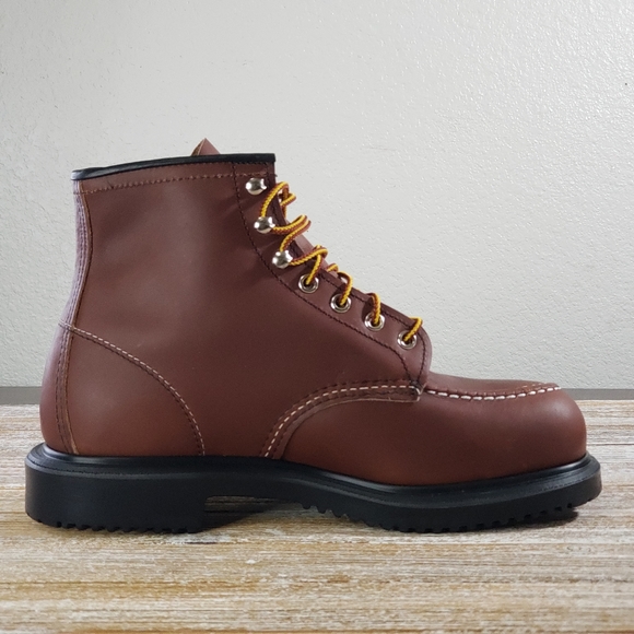 Red Wing Shoes Men's Brown Leather Boots 8249 New - Picture 14 of 14